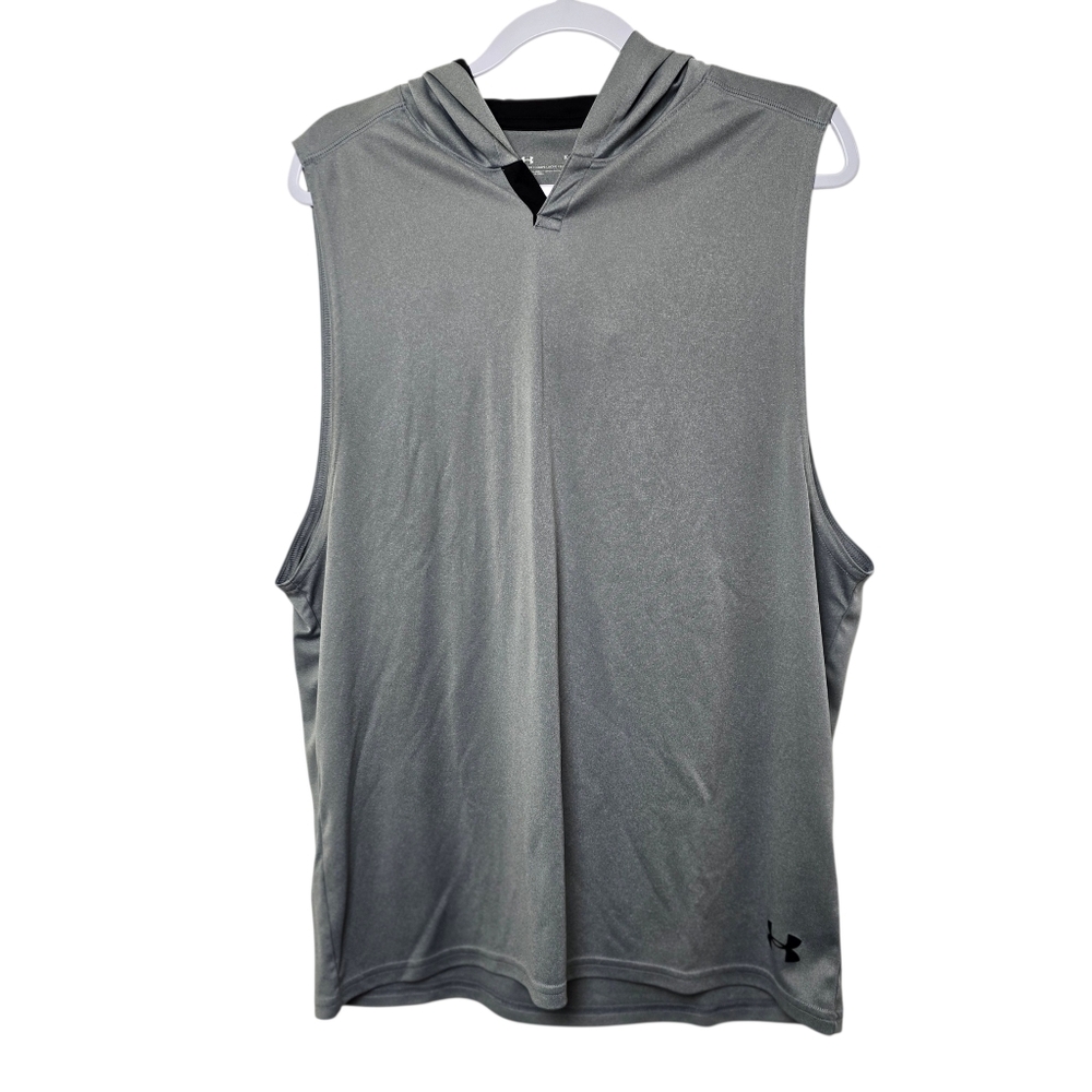 Under Armour Men's Hooded Loose Fit Tank Top Sz XL | Athletic, Workout, Gym